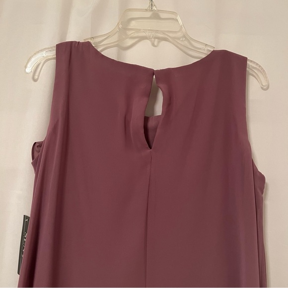 BNWT Women's Knee length Sleeveless Dress with Rhinestone accents in Elderberry - Picture 5 of 7